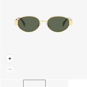 Celine gold oval sunglasses *authentic